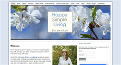 Desktop Screenshot of happysimpleliving.com